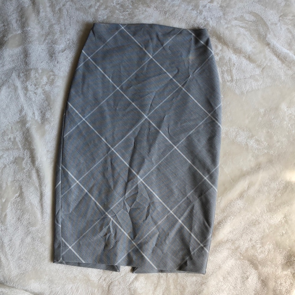 Express Plaid Pencil Skirt